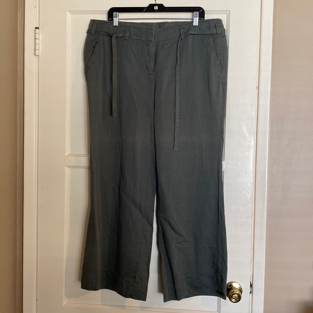 Super soft gray wide leg trousers
